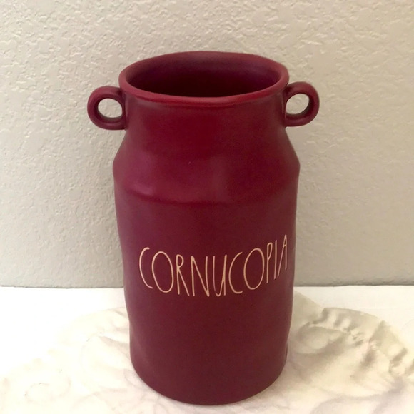 Rae Dunn Fall Cornucopia Vase - Picture 1 of 4